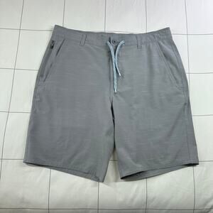 Amble Cruiser Shorts Mens 34 Gray Drawstring Performance Golf Casual Stretch